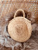 Schattig Boho rieten Tasje, Ophalen of Verzenden, Zo goed als nieuw, Rond, Riet