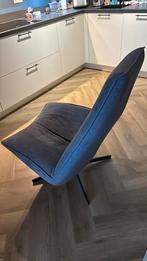 Grijsblauwe draai fauteuil Smile, moet snel weg!, Huis en Inrichting, Stoelen, Ophalen, Blauw, Zo goed als nieuw, Eén