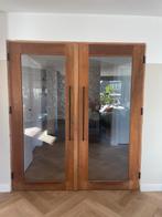 Mooie hardhouten deuren, Doe-het-zelf en Verbouw, Ophalen, Binnendeur, 200 tot 215 cm, Glas