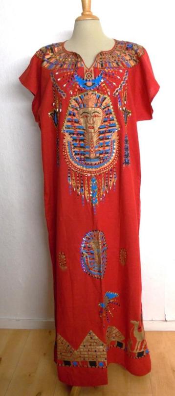 Egypte aparte rode bewerkte kaftan/maxi dress! L beschikbaar voor biedingen
