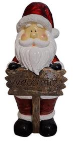 Kerstman beeld staans met welcome 68cm €89,- inclusief btw, Diversen, Kerst, Ophalen, Nieuw