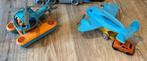 Green Toys Voertuigen Set: Vrachtwagen, Helikopter, Vliegtui, Ophalen of Verzenden, Zo goed als nieuw, Jongen of Meisje