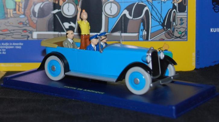 Kuifje auto No. 39 De paradewagen van "Kuifje in Amerika", Hobby en Vrije tijd, Modelauto's | 1:43, Zo goed als nieuw, Auto, Overige merken