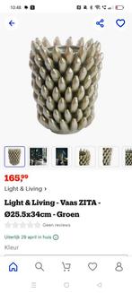 Light en living vaas nieuwprijs 165 euro, Huis en Inrichting, Woonaccessoires | Vazen, Ophalen, Minder dan 50 cm, Groen, Glas
