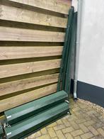 Rolluiken, groene kast en geleiders wit luik., Ophalen, Gebruikt