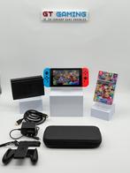 NINTENDO SWITCH NIEUW MODEL 2023 V2 MARIO KART MEGA BUNDEL, Spelcomputers en Games, Met 2 controllers, Ophalen of Verzenden, Zo goed als nieuw