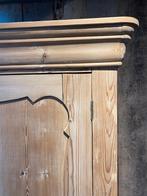 Landelijk oud grenen kast eendeurskast kledingkast, Antiek en Kunst, Ophalen