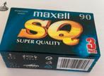 3 Maxell 90 SQ super qualitity nieuw geseald, 2 t/m 25 bandjes, Overige genres, Ophalen of Verzenden, Nieuw in verpakking