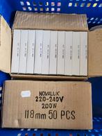 Novalux Halogeenlampen 118mm 200w - 50 stuks, Ophalen of Verzenden, Nieuw, 200 tot 500 watt, Lamp