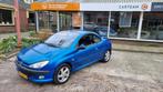Peugeot 206 CC 1.6-16V Roland Garros Leder trekhaak LMV., Voorwielaandrijving, Elektrische ramen, Gebruikt, Zwart