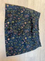 Blauwe rok met bloemenprint - Korte rok, Blauw, Maat 46/48 (XL) of groter, Ophalen of Verzenden, Zo goed als nieuw