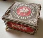 Oud winkelblik (koekblik) Verkade, Verzamelen, Blikken, Ophalen of Verzenden, Gebruikt, Koek(jes), Verkade