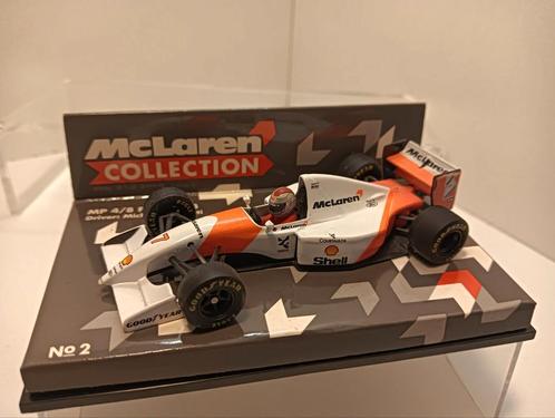 F1 McLaren mp4/8 Ford 1993 m.andretti Minichamps 1,43, Hobby en Vrije tijd, Modelauto's | 1:43, Zo goed als nieuw, Auto, MiniChamps
