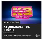 K3 Originals - AFAS Dome - 28 Mei (2x zit naast elkaar), Tickets en Kaartjes, Twee personen