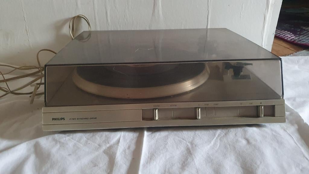 Philips F7211 Platenspeler - Vintage, Ophalen of Verzenden, Gebruikt, Platenspeler, Philips