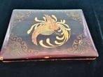 antieke Japanse lak lakwerk doos Feniks Wabi Sabi Gesigneerd, Ophalen of Verzenden
