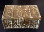 Antiek neogotisch Bronzen relikwie kistje, Ophalen of Verzenden, Brons