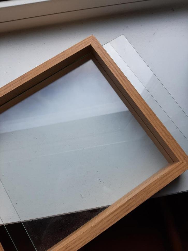 3 lijsten met dubbele glasplaten (zie uitleg), Hobby en Vrije tijd, Knutselen, Zo goed als nieuw, Materiaal, Ophalen