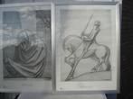 2 stuks Art print posters Josep Maria Subirachs, Rechthoekig Staand, Met lijst, Ophalen of Verzenden, Zo goed als nieuw