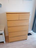 Ikea malm kast 6 lades, Gebruikt, 5 laden of meer, 100 tot 150 cm, 25 tot 50 cm