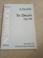 Te Deum - Op. 103 - Dvorák, Muziek en Instrumenten, Bladmuziek, Ophalen of Verzenden, Zo goed als nieuw