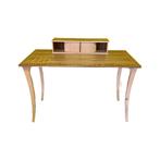 Design bureautje gefineerd met zebrahout, circa jaren 80/90, Ophalen, Gebruikt, Bureau