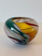 Hand geblazen bokaal van meester glasblazer Johan de Vries, Antiek en Kunst, Ophalen