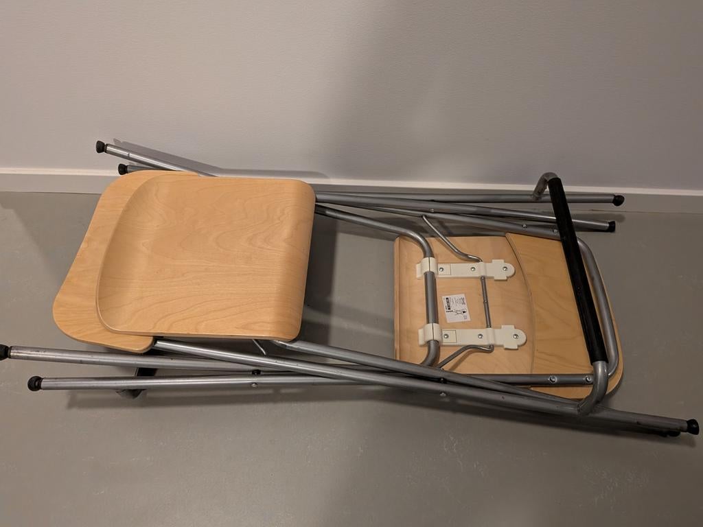 Twee barkrukken opklapbaar Ikea, Ophalen, Gebruikt, Twee, Bruin