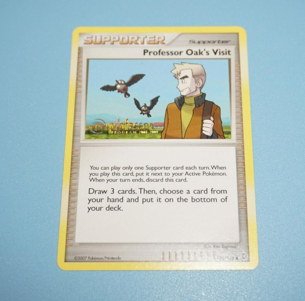 Pokemon professor program 2008-2009 promo prof oak;s visit, Ophalen of Verzenden, Zo goed als nieuw, Losse kaart