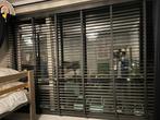 antracieten premium houten jaloezieën 240x175cm, Huis en Inrichting, Stoffering | Gordijnen en Lamellen, Ophalen of Verzenden