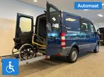 Mercedes-Benz Sprinter L1H1 Rolstoelbus Handbediening, Auto's, Bestelauto's, Automaat, Stof, Gebruikt, Zwart