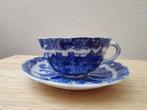 Mooi blauw/wit antieke kop en schotel lijkt op Blue Willow, Verzenden