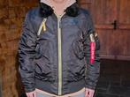 ALPHA INDUSTRIES bomberjacket - maat S, Maat 52/54 (L), Alpha industries, Zwart, Ophalen of Verzenden