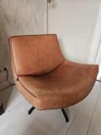 Lederen draaifauteuil, Huis en Inrichting, Fauteuils, Ophalen, Gebruikt, 50 tot 75 cm, Leer
