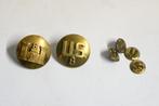 US army brass collar discs engineer nummer 8 amerika embleem, Ophalen of Verzenden, Landmacht, Amerika, Embleem of Badge