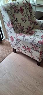 Bloemen Fauteuil - Zo Goed Als Nieuw!, Ophalen, Hout, Bloemen, 75 tot 100 cm