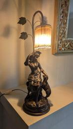 Tafellamp Pegoraro Mario Art Nouveau, Gebruikt, Vintage, Ophalen of Verzenden, Glas