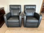 Twee luxe lederen fauteuils, Huis en Inrichting, Fauteuils, Ophalen, Zo goed als nieuw, 50 tot 75 cm, Leer