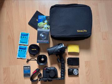 SeaLife DC1400 met flitser, fisheyelens en 2 accu’s beschikbaar voor biedingen