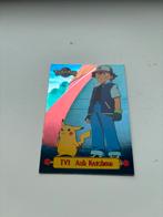 Pokémon Kaart - Ash Ketchum Pikachu Holo TV Serie, Ophalen of Verzenden, Zo goed als nieuw, Losse kaart, Foil