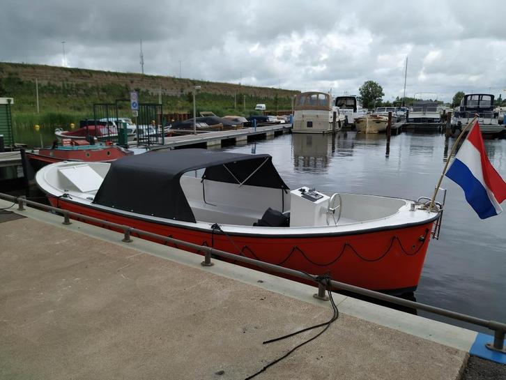 Harding Redding sloep (7.50 x 2.91 mtr), Watersport en Boten, Sloepen, Zo goed als nieuw, 10 tot 30 pk, 6 meter of meer, Binnenboordmotor