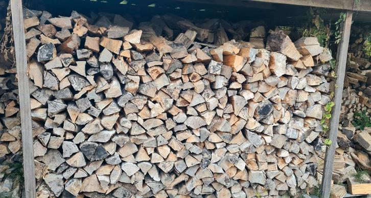 Los gestorte kuub, Droog haardhout eiken,beuken,essen., Tuin en Terras, Haardhout, Minder dan 3 m³, Ophalen