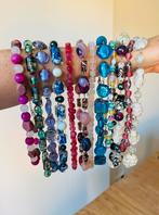 12x Kettingen glaskralen / natuursteen Necklace anna nina, Ophalen of Verzenden, Zo goed als nieuw