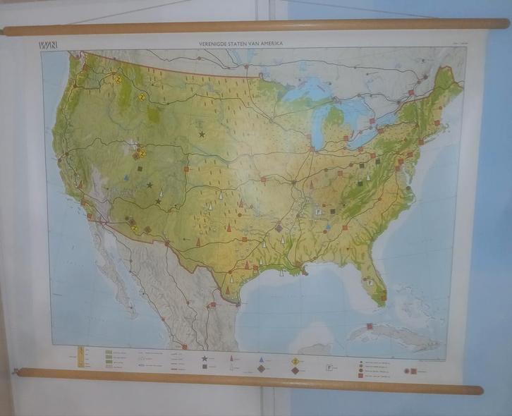 schoolplaat, Antiek en Kunst, Kunst | Litho's en Zeefdrukken, Ophalen of Verzenden