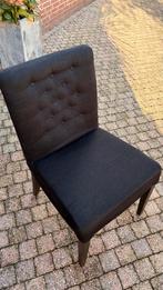 6 Zwarte Stoffen Stoelen - Gebruikt, Huis en Inrichting, Stoelen, Ophalen, Gebruikt, Zwart, Stof
