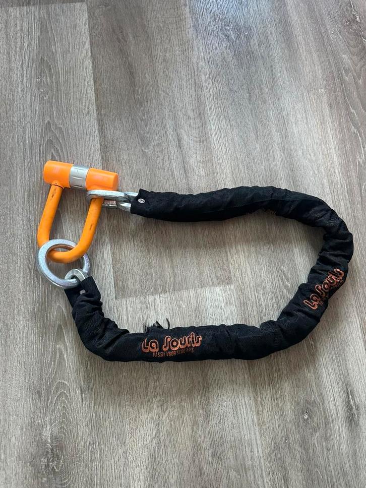 La Souris ART-4 kettingslot - 120 cm, Motoren, Accessoires | Sloten, Gebruikt, Ophalen of Verzenden