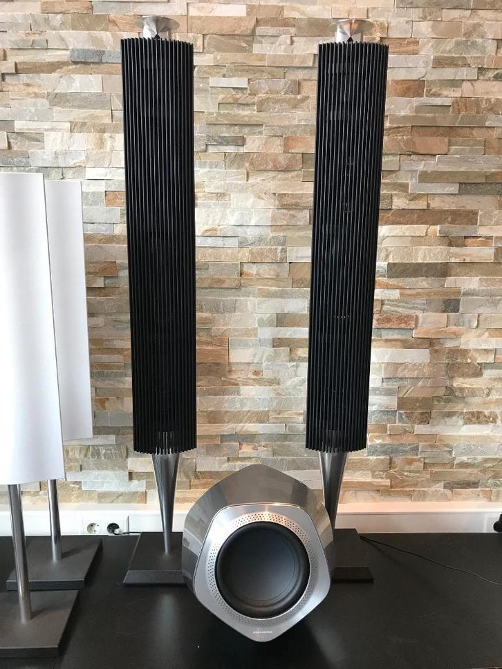 Beolab 18 (Aluminium + zwart, WISA) | B&O Bang en Olufsen, Audio, Tv en Foto, Luidsprekers, Zo goed als nieuw, Front, Rear of Stereo speakers