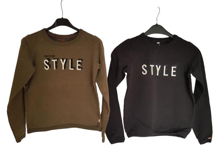 Gave WE sweater Style army green maat 146-152., Kinderen en Baby's, Kinderkleding | Maat 146, Zo goed als nieuw, Meisje, Trui of Vest