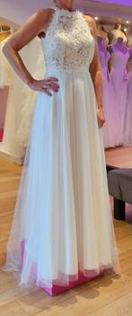 Zula trouwjurk kant en tule maat 36, Ophalen, Trouwjurk, Wit, Zula