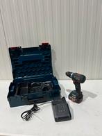 Bosch GSR 18V-60 C + 5.0 Ah accu + lader in koffer, Ophalen of Verzenden, Zo goed als nieuw, Boor- en Schroefmachine